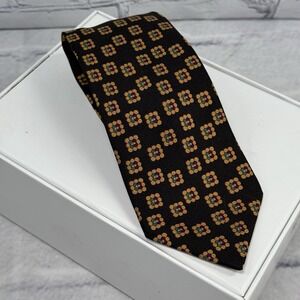 Cerruti 1881 Paris Men's Silk Tie‎ Geometric Made in France 58" Jacquard Luxury